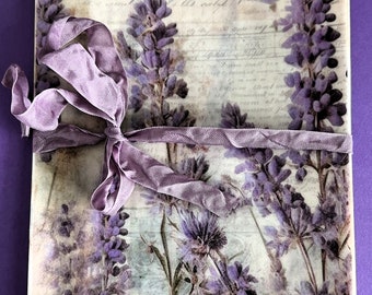 French Lavender Decorative Glassine Bags, Lg Size, Gift Bag, Junk Journal, Candy Bag,  Mini Album, Soap Bags, Ephemera, Tag Bags, Set 1-lg
