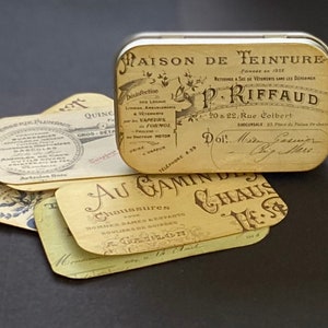 French Invoice Altoid Tin Printable Altered Collage - Etsy