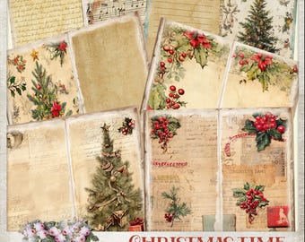 Old World Christmas Junk Journal Kit: Vintage Ephemera (Digital Download)