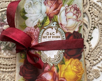 Summer Rose Seed Packet Glassine Bags: Tea Stained Ephemera Set