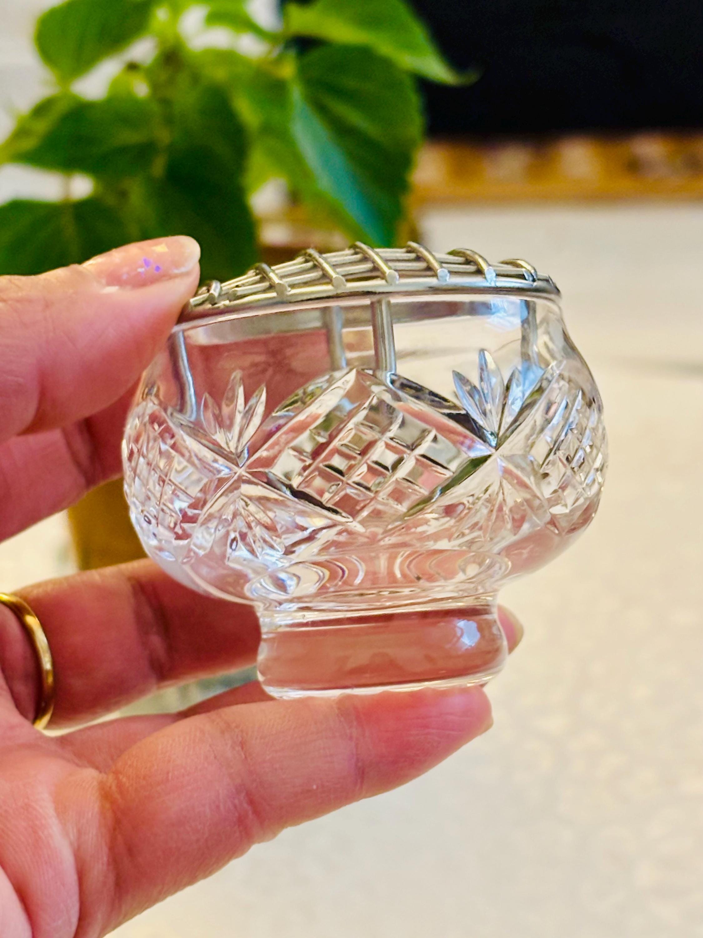 Crystal Rose Bowl With Frog - Etsy