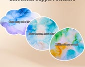 Emotional Support Stickers for Moms | 40 Digital Planner Stickers | Mental Health & Self Care | GoodNotes Stickers