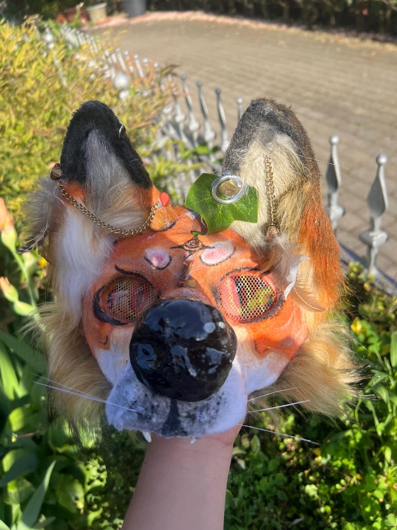 Fox Rherian Mask Red Fox Therian Mask - Etsy Australia