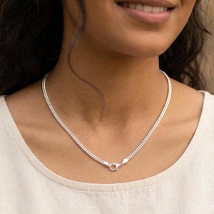 Handmade 925 Sterling Silver Snake Chain Necklace, Boho Style, Unisex Gift