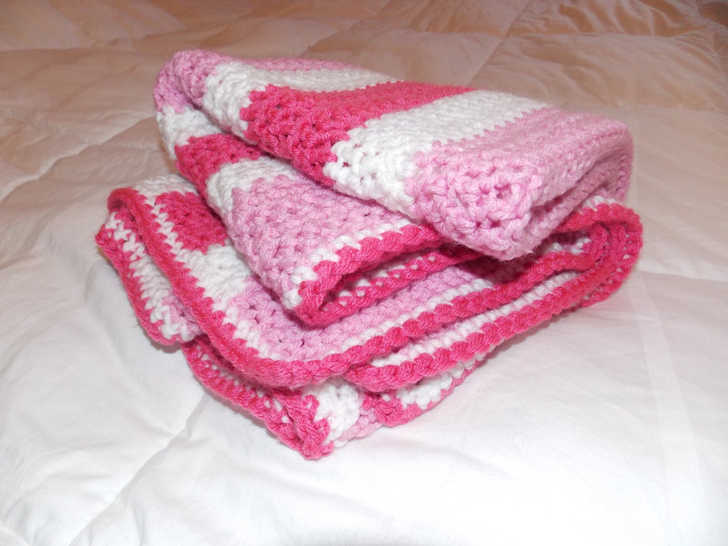 Shades of Pink Blanket Etsy