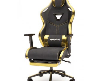 Warrior Aragorn Fabric Gaming Chair Gold Series Special Design