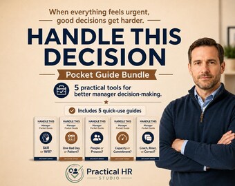 Employee Performance Decision Playbook for Managers | 5 Coaching, Accountability & Root Cause Guides PDF
