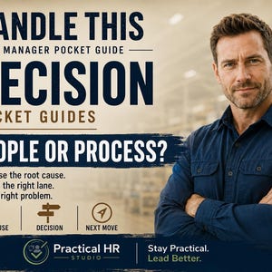 People or Process Manager Guide | Root Cause Decision Tool | Supervisor Script for Performance Issues | Leadership Digital Download PDF