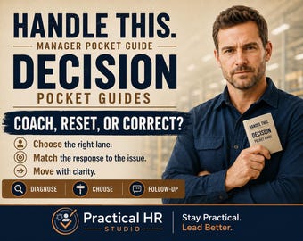 Coach, Reset or Correct? Decision Guide for Managers | Employee Performance Response Tool | Coaching, Expectations & Accountability PDF