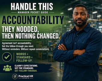 Employee Follow-Through Script for Managers | Accountability Conversation Guide PDF