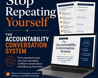 Stop Carrying the Team | Manager Delegation Toolkit | Employee Accountability, Ownership & Follow-Up Scripts PDF