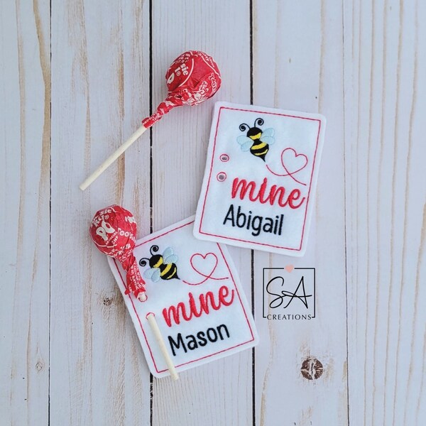 Lollipop Holder | Bee Mine Lollipop Holder | Bee Mine Valentine | Valentine Lollipop Holder | Class Valentine | Valentine's Day