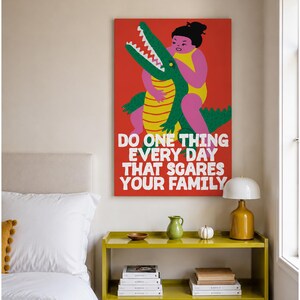 Decoración Dopamine, Arte mural colorido y divertido, Decoración maximalista para el hogar, Lámina mural original, DESCARGA DIGITAL imagen 2