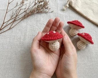 Beginner Crochet Mushroom Pattern, Amigurumi Tutorial (PDF Download)