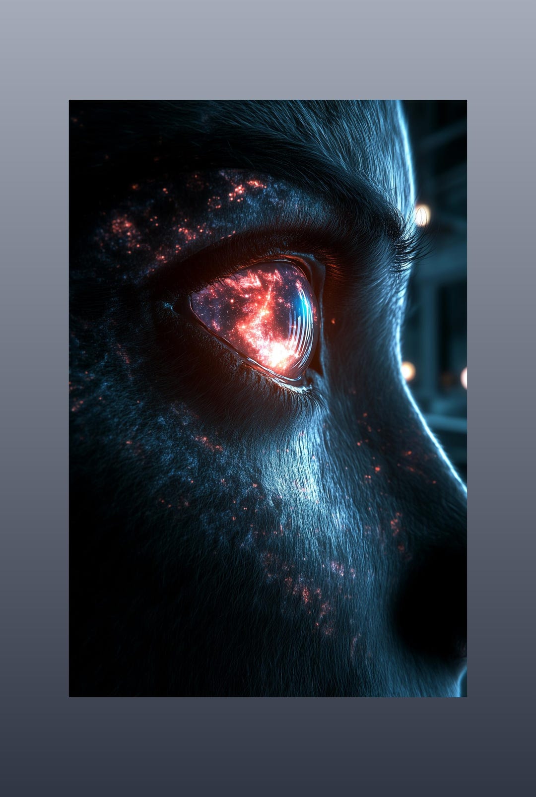 Cosmic Eye Art Print | Galaxy Eye Fantasy Poster | Dark Mystical Wall ...