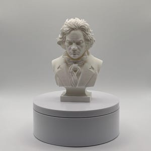 Busto de Ludwig van Beethoven / Escultura de compositor clásico de 11,4 cm / Decoración de escritorio