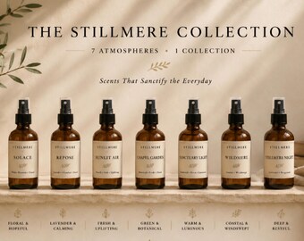 7 Room Spray Gift Set | Complete Stillmere Collection | Home Fragrance Bundle | Botanical Home Scents | Luxury Room Sprays