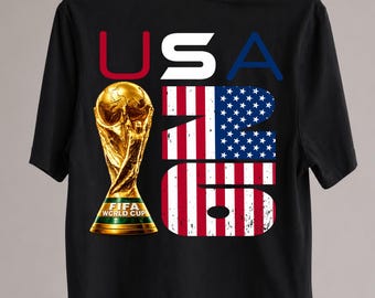USA Soccer PNG, Usa Football Fan Shirt Design Png, America 2026 Soccer Design, Usa Team Shirt Graphic, DTF Transfer Digital Download