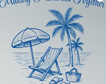 Making Memories Together Beach PNG Sublimation Design — Summer Family Vacation Shirt Digital Download Instant PNG