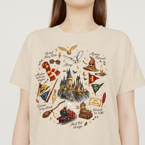 Magic School Digital File, Wizard Castle Train Owl Sublimation PNG, Fantasy Sorcerer Scarf Wand Design,  T-Shirt Graphic Download