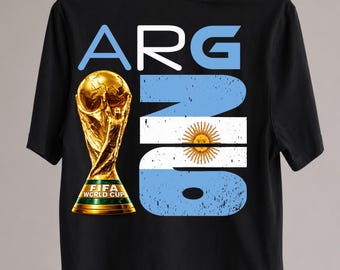 Argentina Soccer PNG, Argentina Football Fan PNG, Argentina 2026 Shirt Design, Blue White Soccer Graphic, DTF Transfer Digital Download