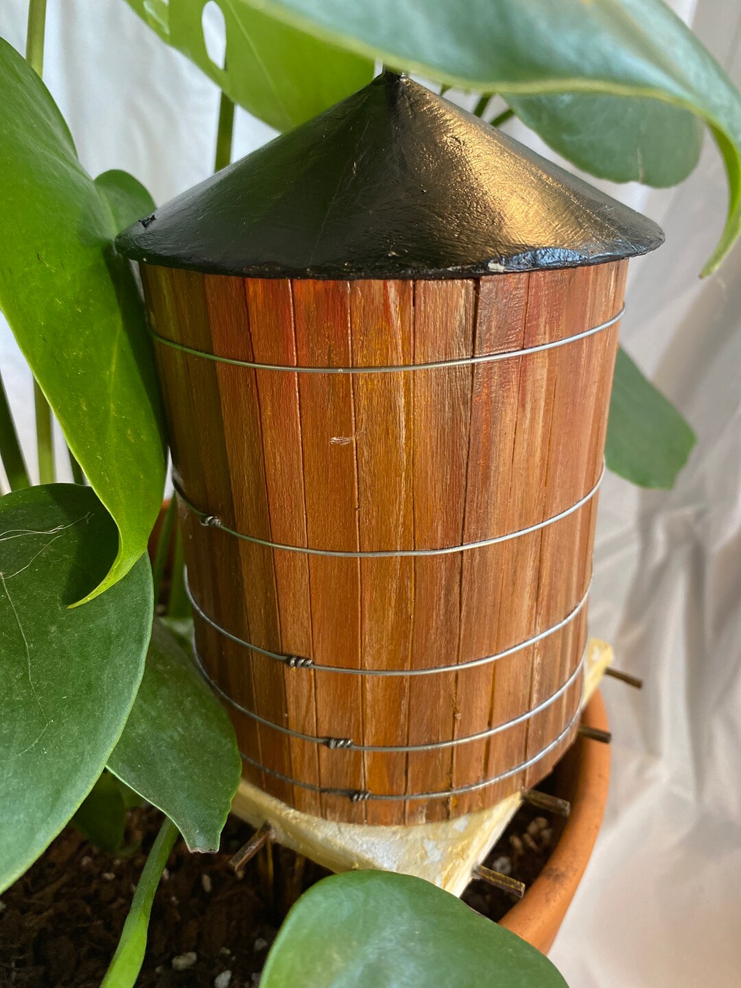 Large Adobe/ NYC Style Water Tower (miniature) - Etsy