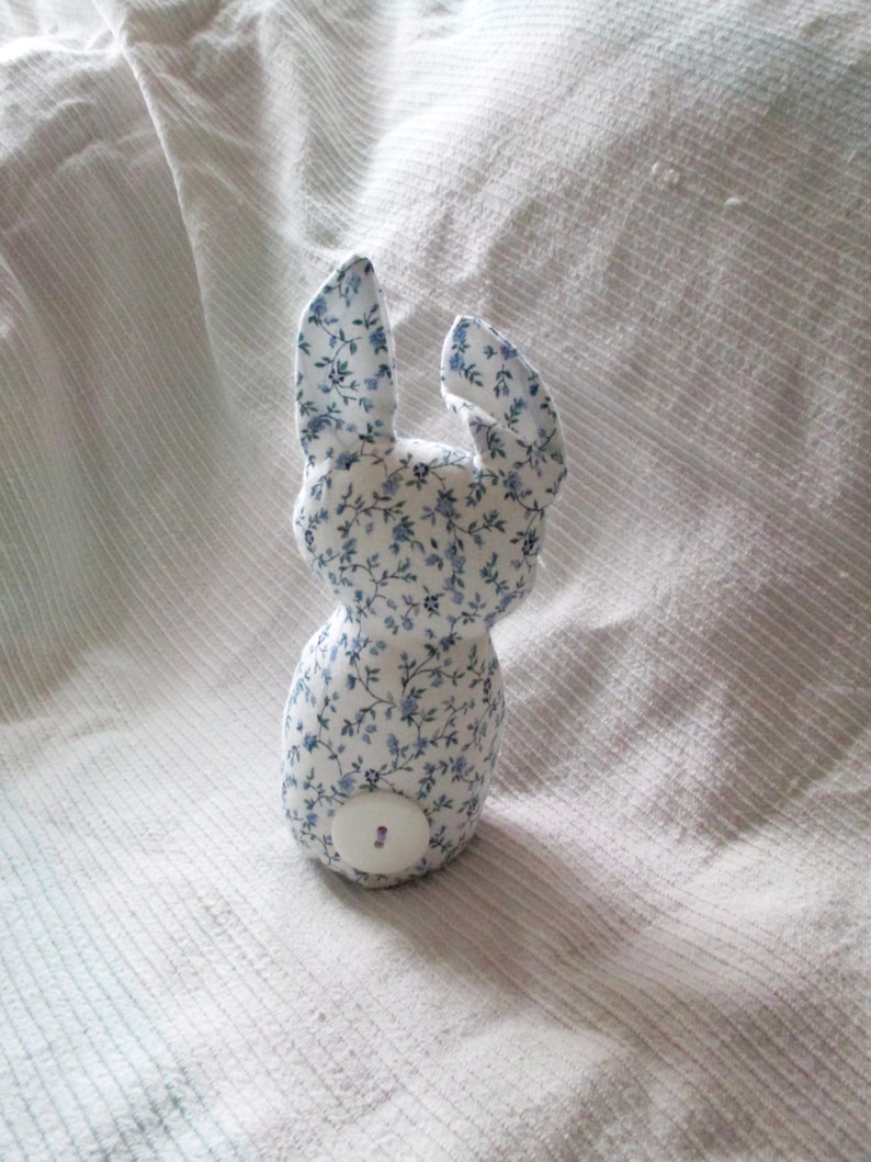 button tail bunny quiet cotton friend for young or old