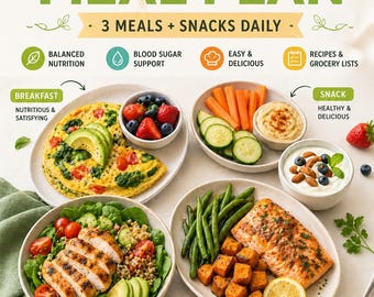 Piano alimentare per diabetici di 7 giorni / Nutrizione equilibrata e semplice