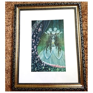 Framed original Illustration art painting ghost bride of minos disney artist