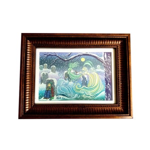 Ghost tea party disney artist painting framed art