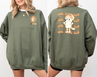 Sudadera Bluey Auntie, Sudadera con capucha del Club de Tías