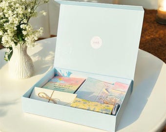 Dieses Set enthält ein von einem Psychologen entwickeltes Heilungsset mit geführtem Journal & emotionalen Unterstützungstools