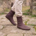 Medieval Boots for Him | Renaissance Ren Faire Costume for LARP Cosplay Style | Brown Vegan Leather Boots | Renaissance Faire Gift product logo