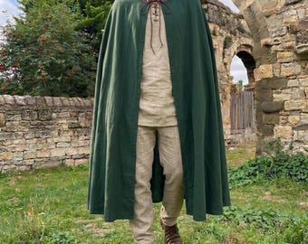 Mittelalterlicher Kapuzen Umhang Geschenk für LARP LARP Kostüm Umhang