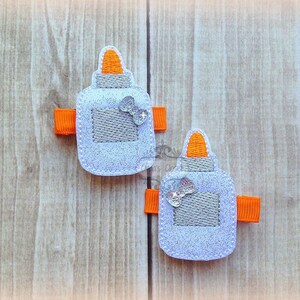 Glue bottle hair clip