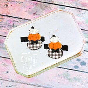 Pumpkin hair clip