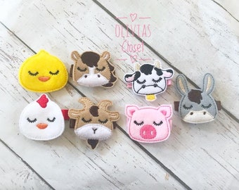 Farm Animal hair clip
