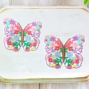 Floral Butterfly hair clip