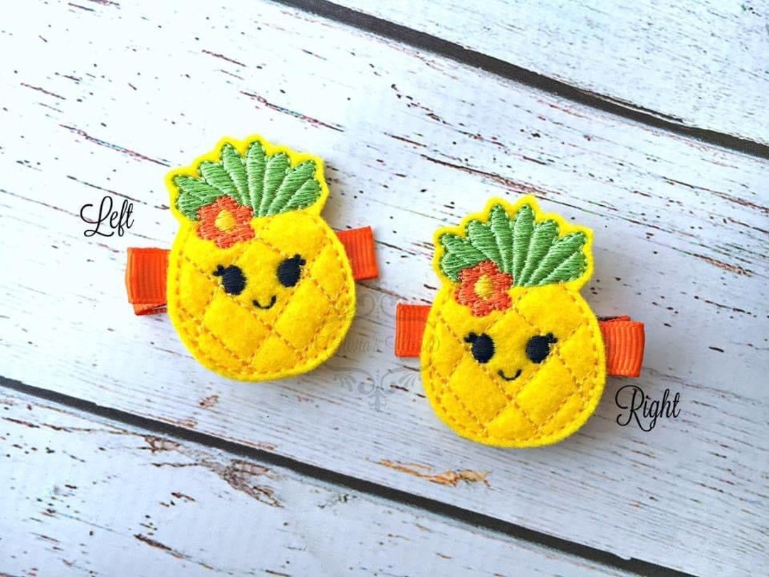 Pineapple Hair Clip Etsy