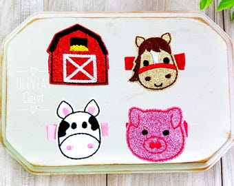 Farm Animal hair clip