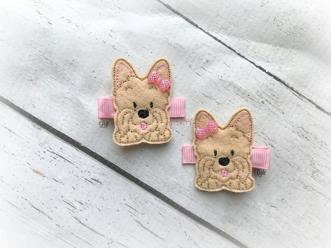 Yorkie Hair Clip Puppy Hair Clip Chien Clip de cheveux Etsy