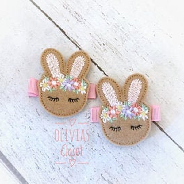 Bunny Hair Clip Etsy