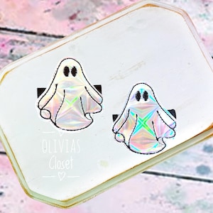 Holographic Ghost hair clip