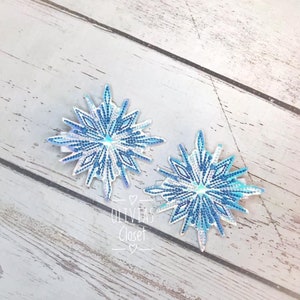 Snowflake hair clip