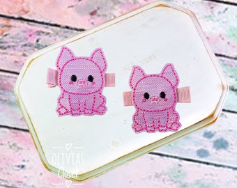 Pig hair clip