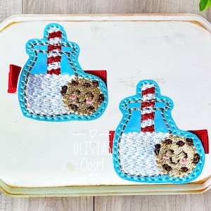 Milk and Cookie hair clip