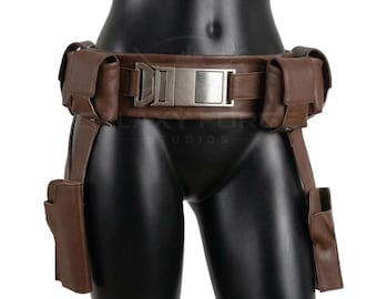 Cintura in pelle di Bo-Katan Kryze, cintura per cosplay di Mandalorian, accessorio per costume ispirato a Star Wars / cintura armatura / outfit per Halloween e Comic Con