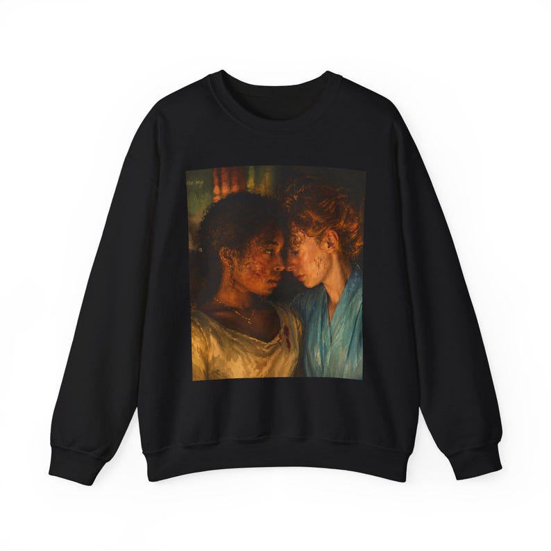 Claudia & Madeline Gothic Crewneck Sweatshirt | Interview With the Vampire Inspired Sweater | Dark Romance Vampire Apparel image 1