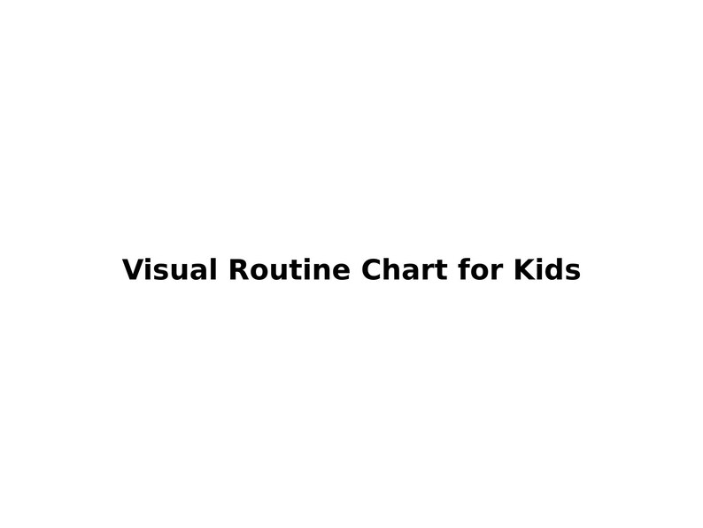 Kids Visual Routine Chart | Autism ADHD Daily Schedule (printable) - Etsy