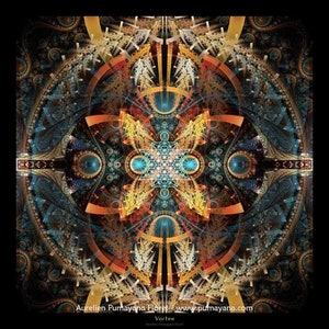 Stampa artistica di mandala a matrice stellare / Tela / Geometria sacra / Merkaba / Spirituale / Guarigione / Arte / Coscienza / Maschile